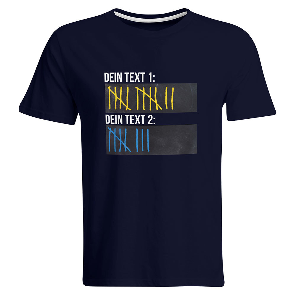 Original Sauf-Counter Classic T-Shirt (Konfigurierbar mit Wunschtext)