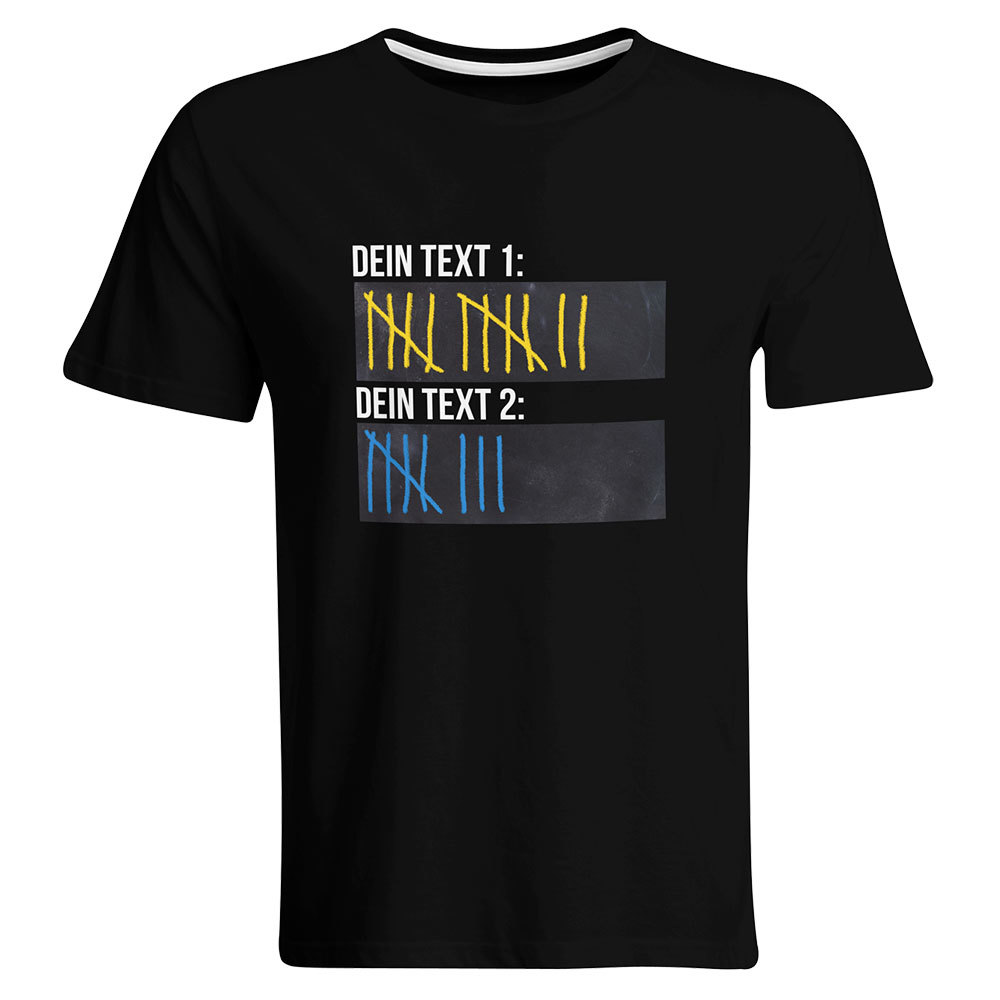 Original Sauf-Counter Classic T-Shirt (Konfigurierbar mit Wunschtext)