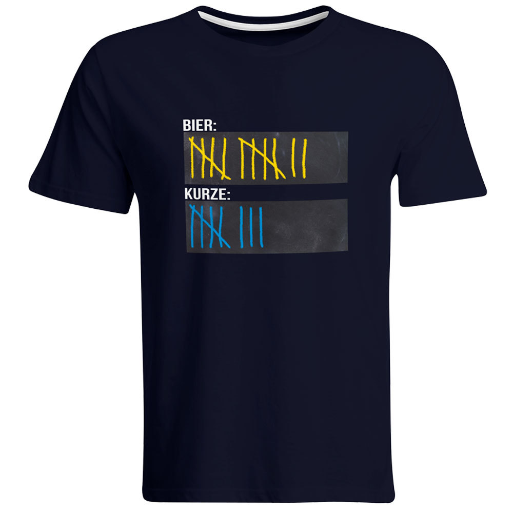 Original Sauf-Counter Classic T-Shirt + Trinkspiel Tic Tac Toe (Damen & Herren, alle Farben)
