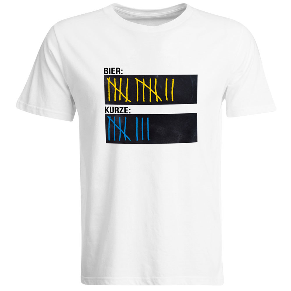 Original Sauf-Counter Classic T-Shirt + Trinkspiel Tic Tac Toe (Damen & Herren, alle Farben)