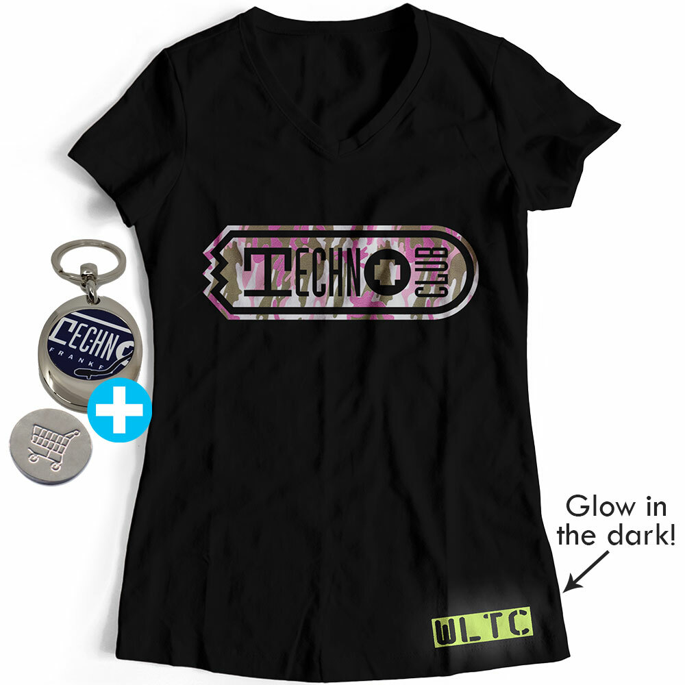 We love Technoclub 2019 T-Shirt (Women) inkl. Edelstahl-Schlüsselanhänger