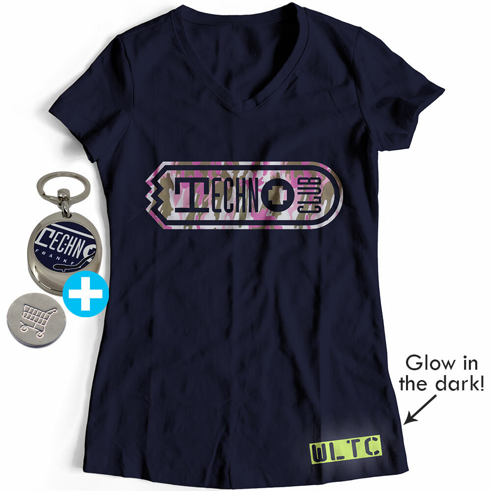 We love Technoclub 2019 T-Shirt (Women) inkl. Edelstahl-Schlüsselanhänger