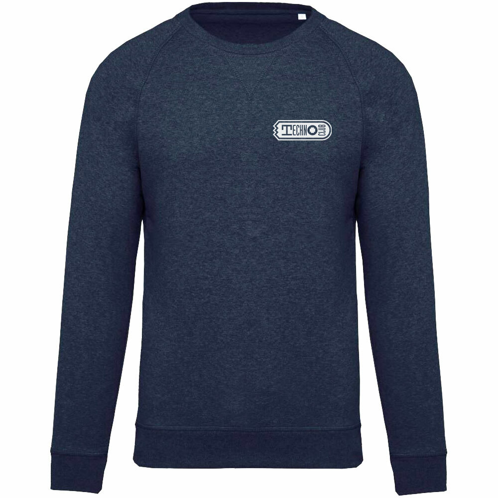 Technoclub Premium Pullover mit gesticktem V-Einsatz am Kragen