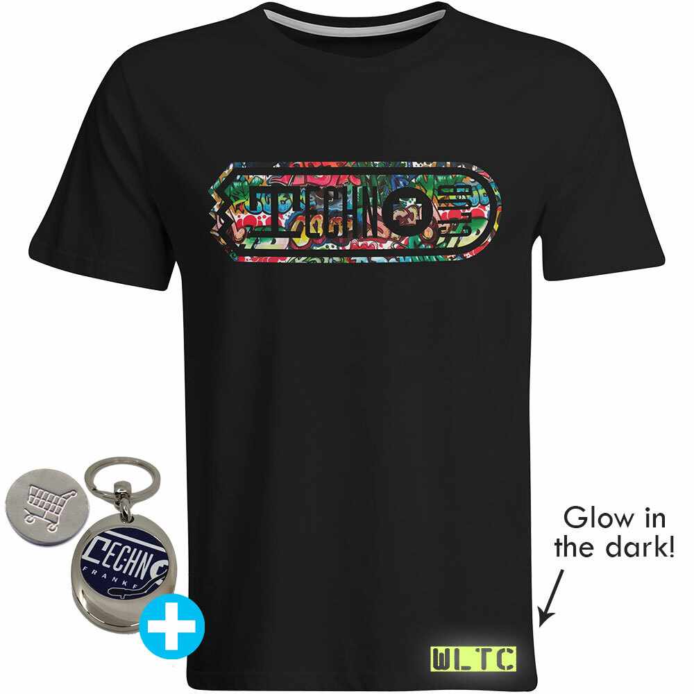 We love Technoclub 2019 T-Shirt (Men) inkl. Edelstahl-Schlüsselanhänger