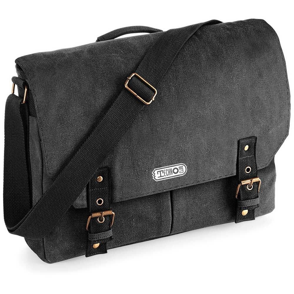 Technoclub Premium Schultertasche im Vintagelook