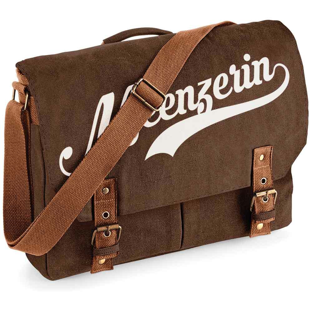 "Meenzerin" Premium Schultertasche im Vintagelook