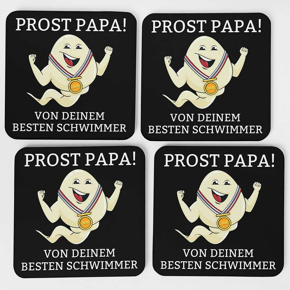 "Alles Gute Papa wünscht dein bester Schwimmer" Spermium Tasse (Variante: Zaubertasse mit Farbwechseleffekt)