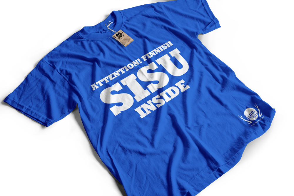 "Attention! Finnish SISU inside" T-Shirt (Men) M1-FT 00115