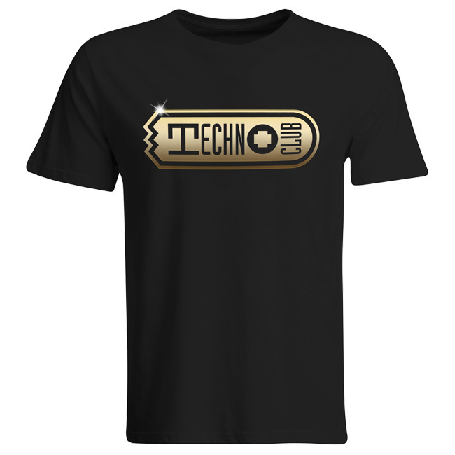 Technoclub Shirt "Golden Edition" with Backprint (Men) 00144