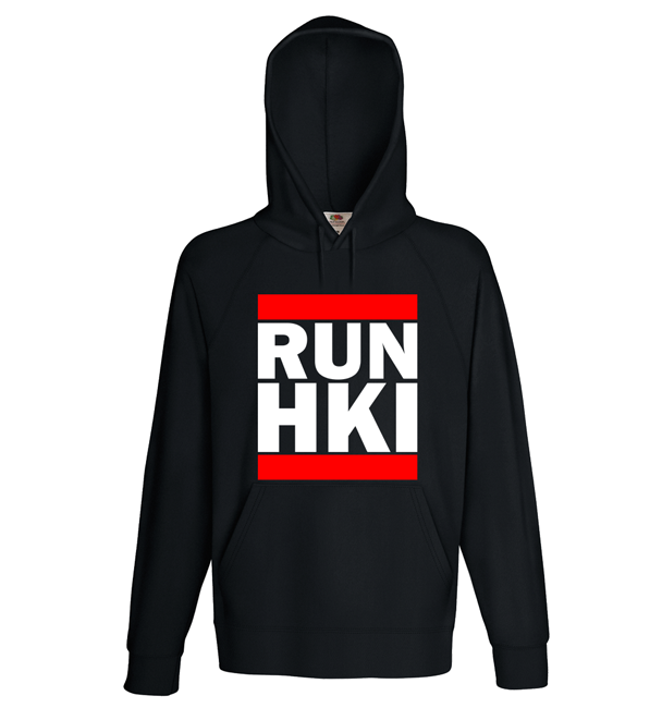 "RUN HKI" Hoodie (Unisex) M1-FT 00151