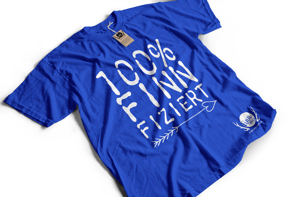 Royalblau/Weiß