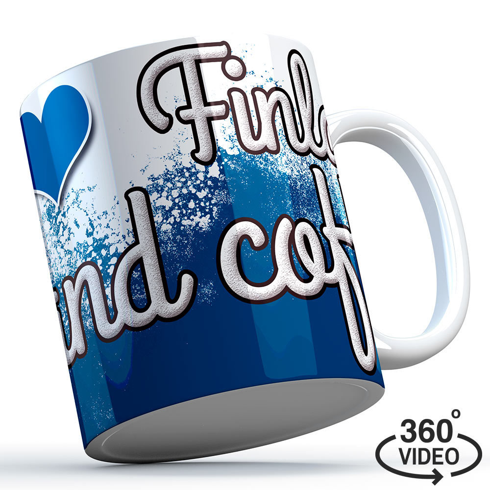 Finnland Tasse "I love Finland... and coffee" M1-FT 11133