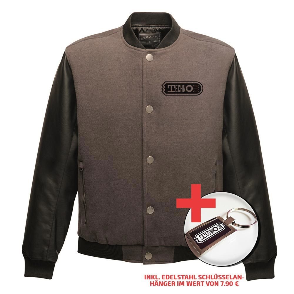 Two-Tone Technoclub Jacket (Men) + Edelstahl Schlüsselanhänger 11148