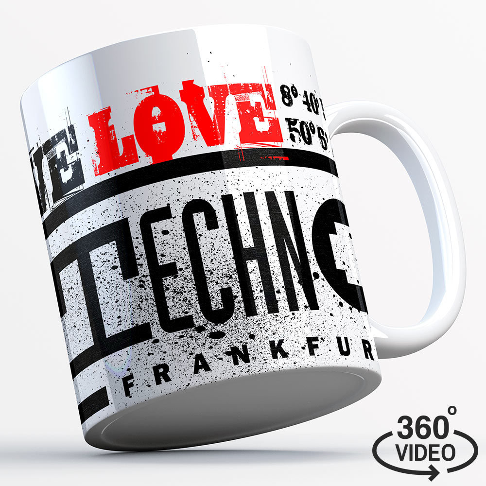 We love Technoclub Tasse "Graffiti" 11176