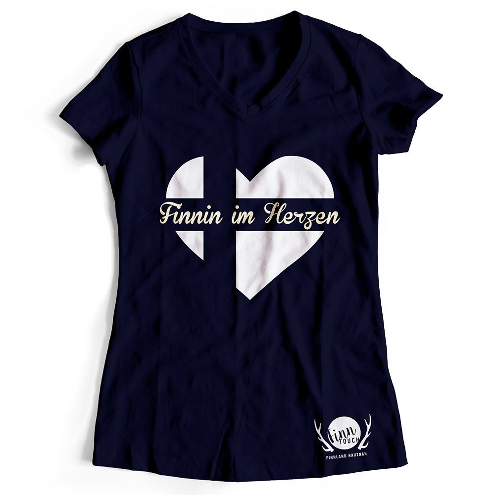 "Finnin im Herzen" T-Shirt (Women) M1-FT 11181