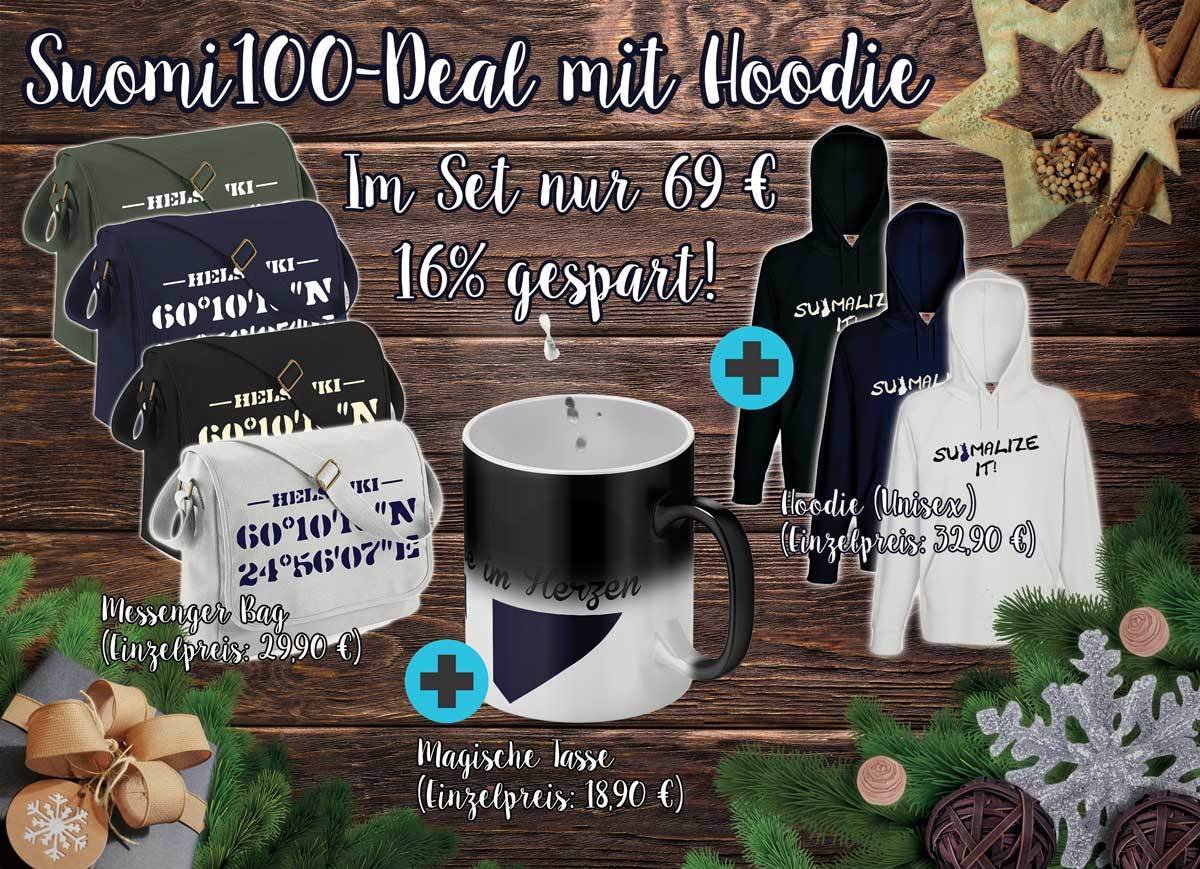 Suomi100-Deal mit Hoodie M1-FT 11207