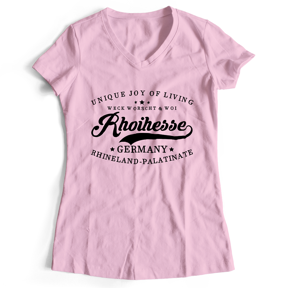 T-Shirt "Weck, Worscht & Woi! Rhoihesse" (Damen) M1-RHL 11290