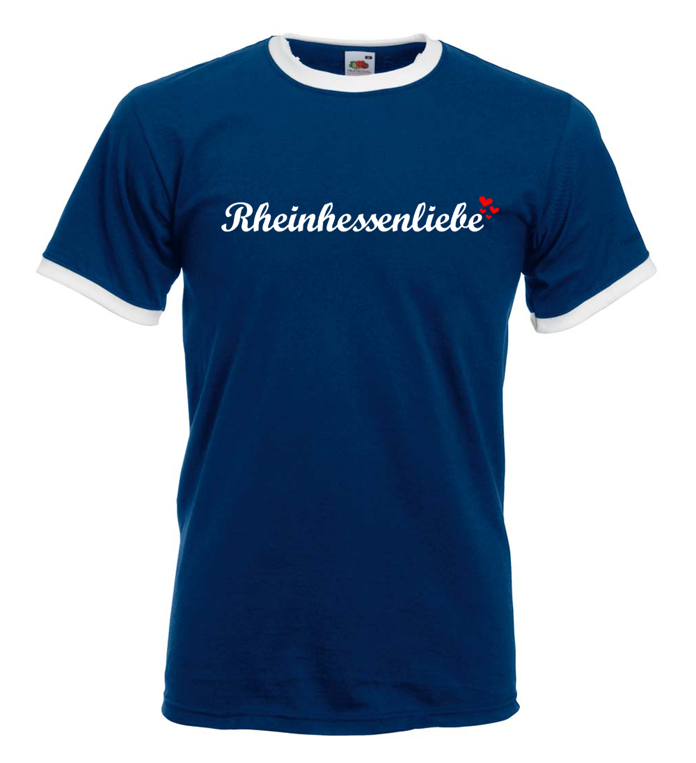 Rheinhessenliebe Ringer T-Shirt (Herren) M1-RHL 11224