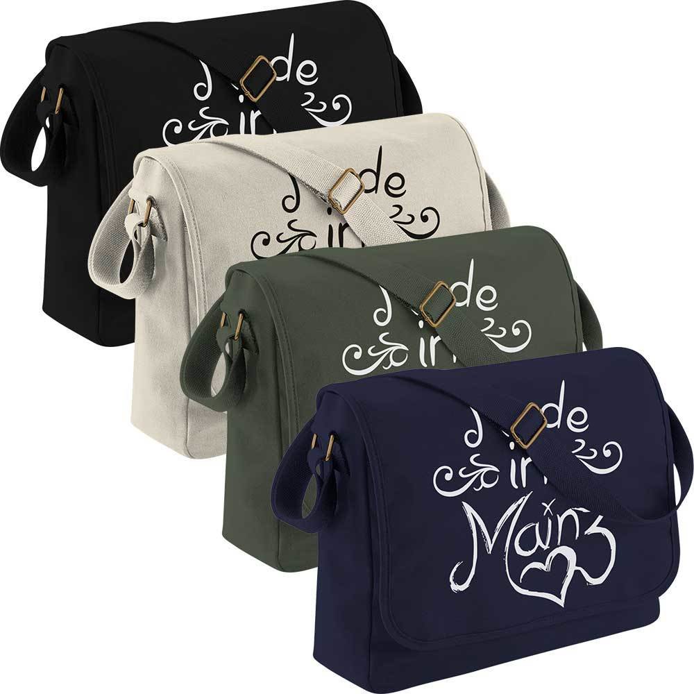 "Made in Mainz" Canvas Messenger Bag 11253