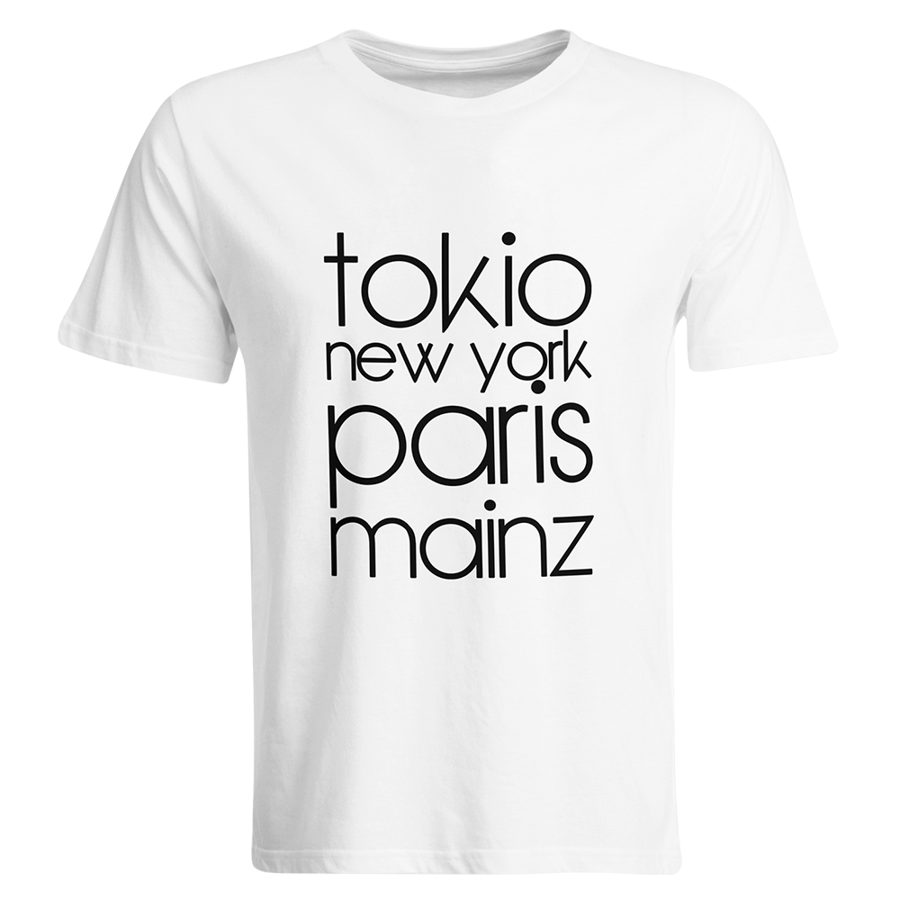T-Shirt "Tokio, New York, Paris, Mainz" (Herren) 11259