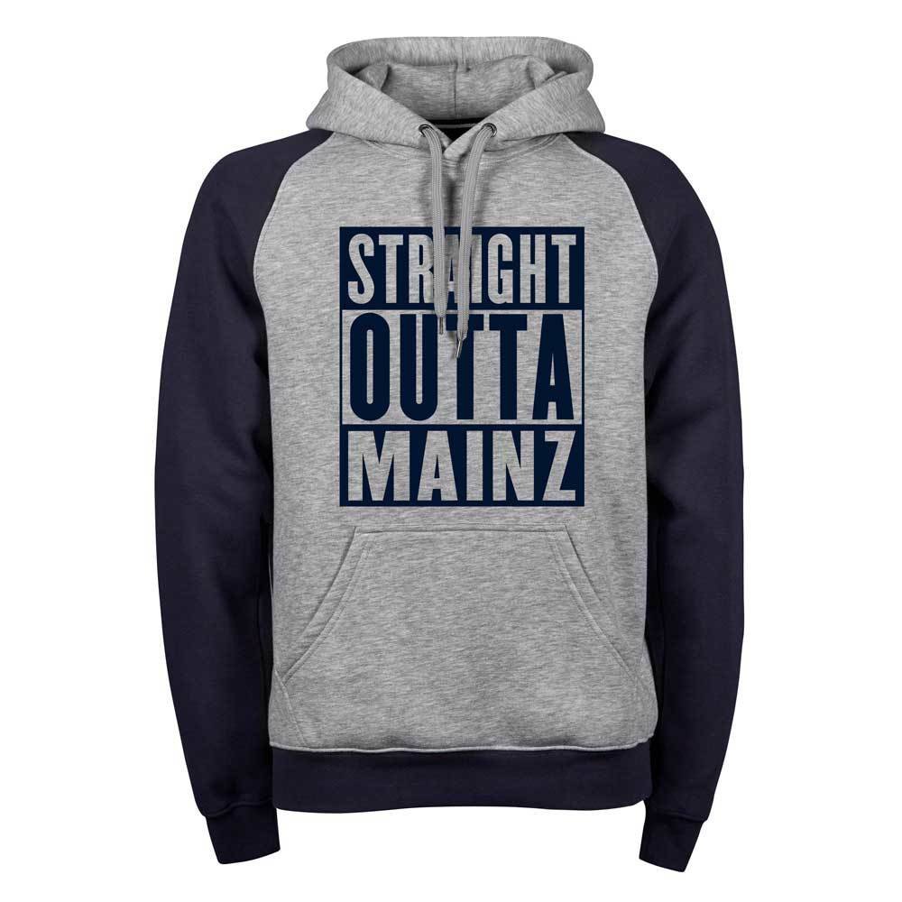 Premium Two-Tone Hoody "Straight outta Mainz" (Unisex) 11246