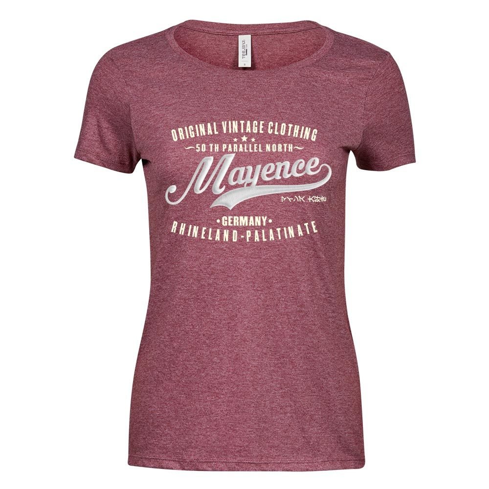 Mainz T-Shirt "50 th parallel North - Mayence" (3D Druck / Damen) 11277