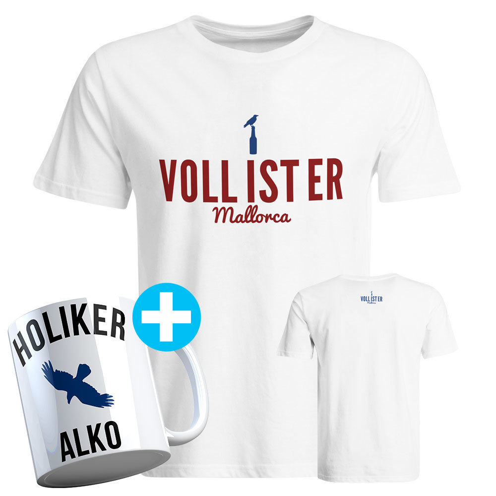 Voll ist er T-Shirt inkl. Holiker Alko Keramiktasse 85840