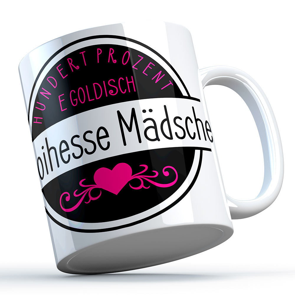 T-Shirt/Tasse Partnerset "Rhoihesse Mädsche / Rhoihesse Bub"