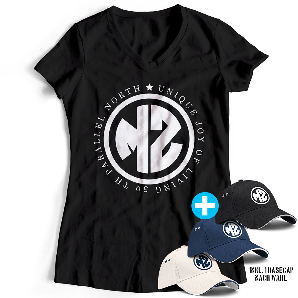 T-Shirt "MZ - Unique joy of living" inkl. Basecap (Damen) 91874