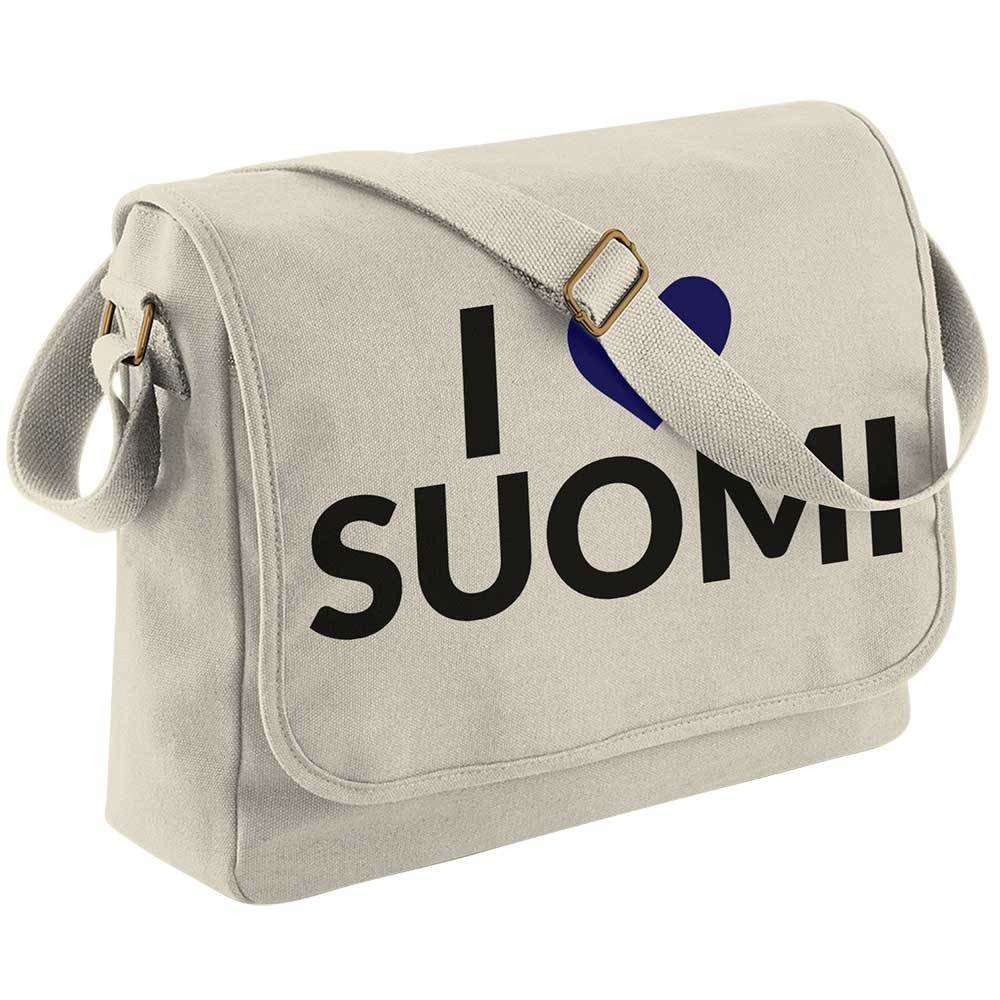 "I love Suomi" Canvas Messenger Mag M1-FT 12193