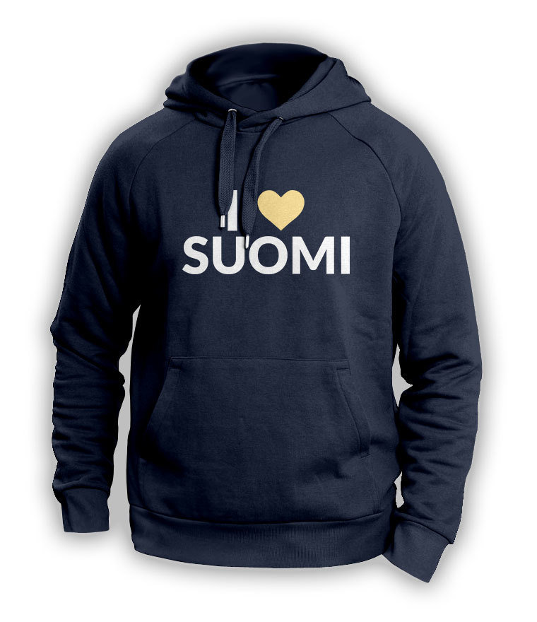 "I love Suomi" Hoodie (Unisex) M1-FT 12194