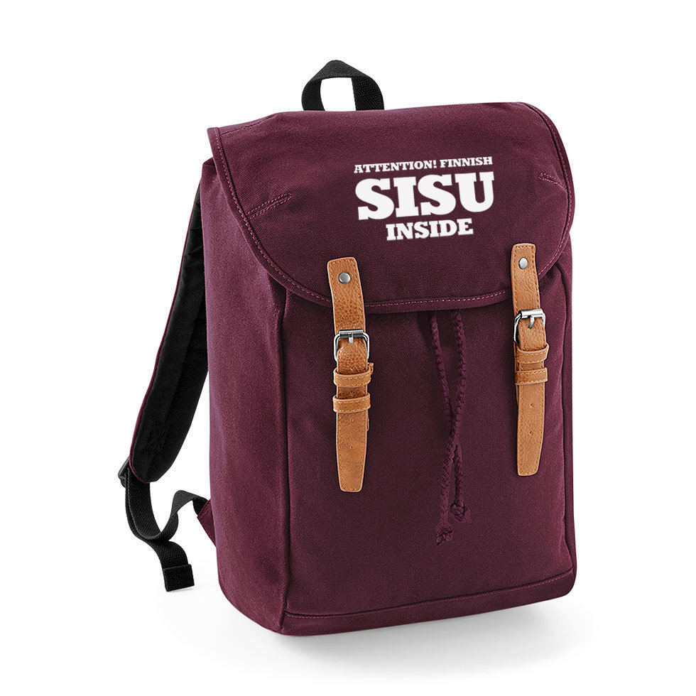 "Attention! Finnish SISU inside" Vintage Rucksack M1-FT 39881