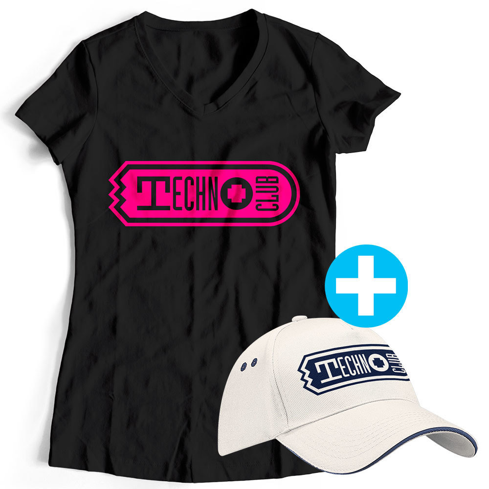 Technoclub T-Shirt + Basecap (Women) 91912
