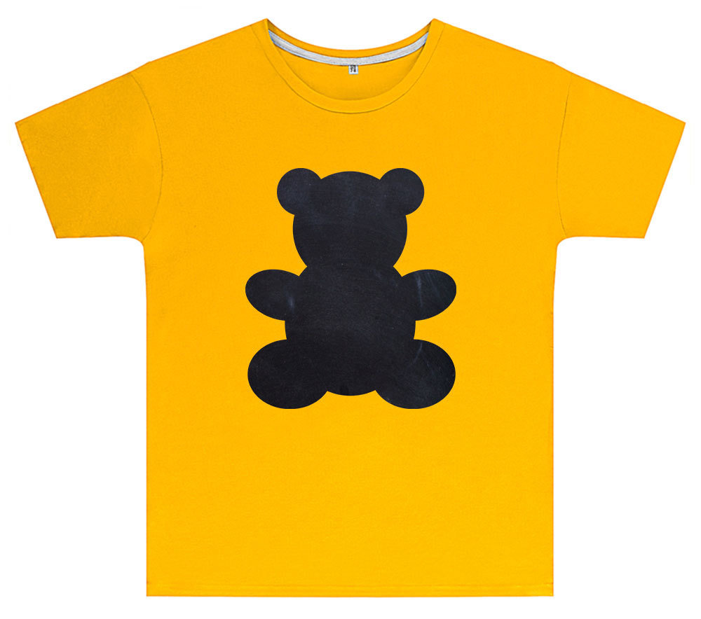 Kreideshirt mit Bär-Motiv inkl. 12er-Pack Kreide 91936