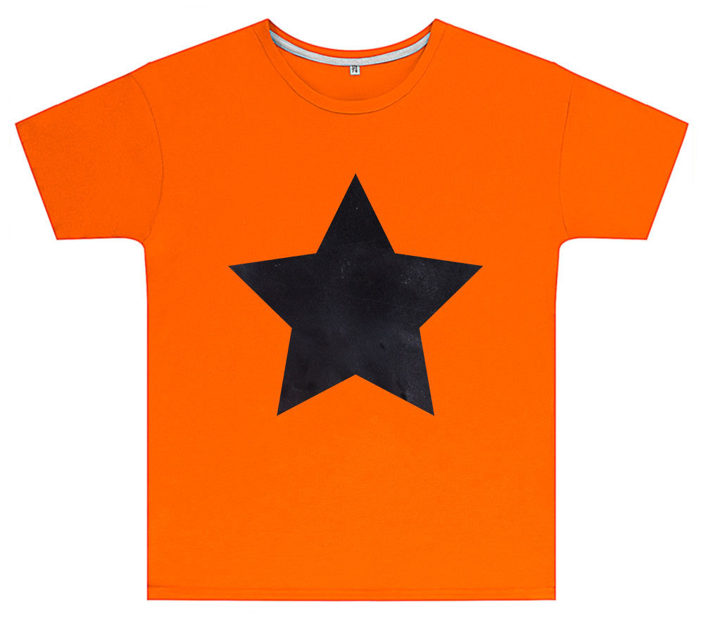 Kreideshirt mit Stern-Motiv inkl. 12er-Pack Kreide 91943