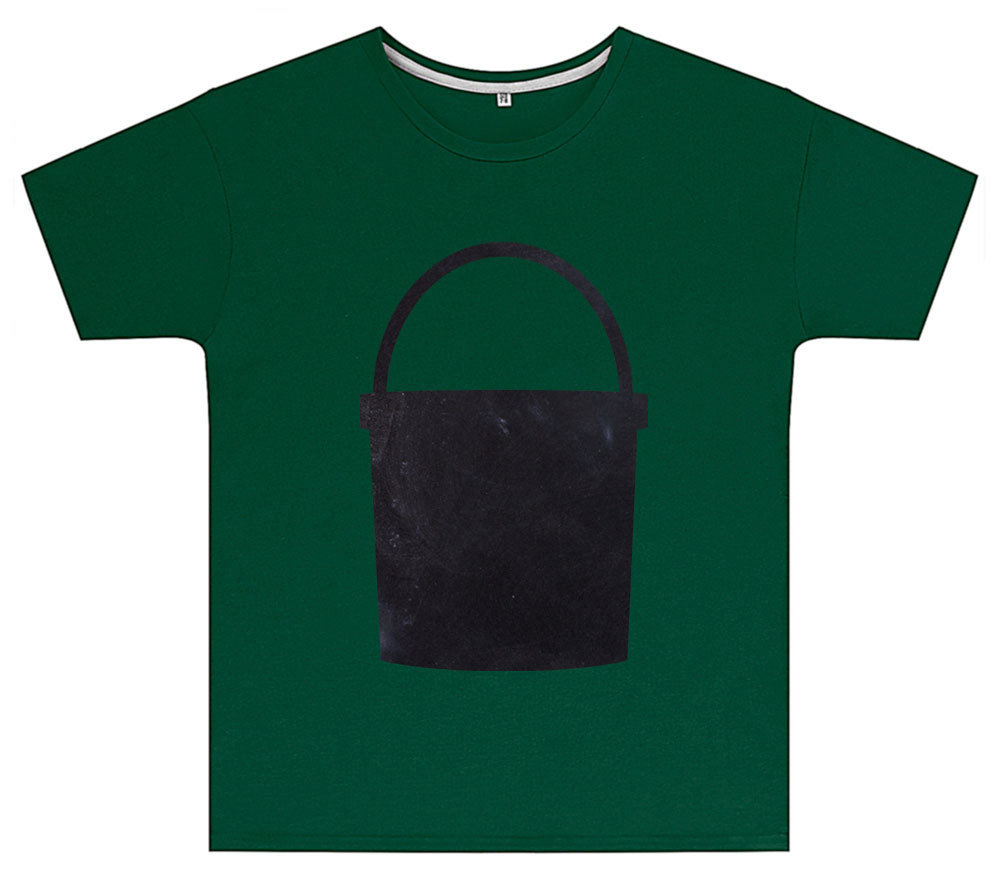 Kreideshirt mit Eimer-Motiv inkl. 12er-Pack Kreide 91937