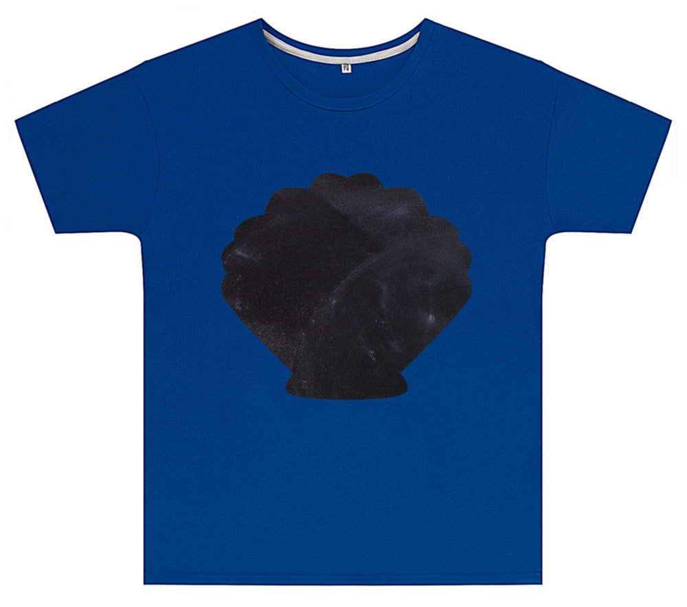 Kreideshirt mit Muschel-Motiv inkl. 12er-Pack Kreide 91941