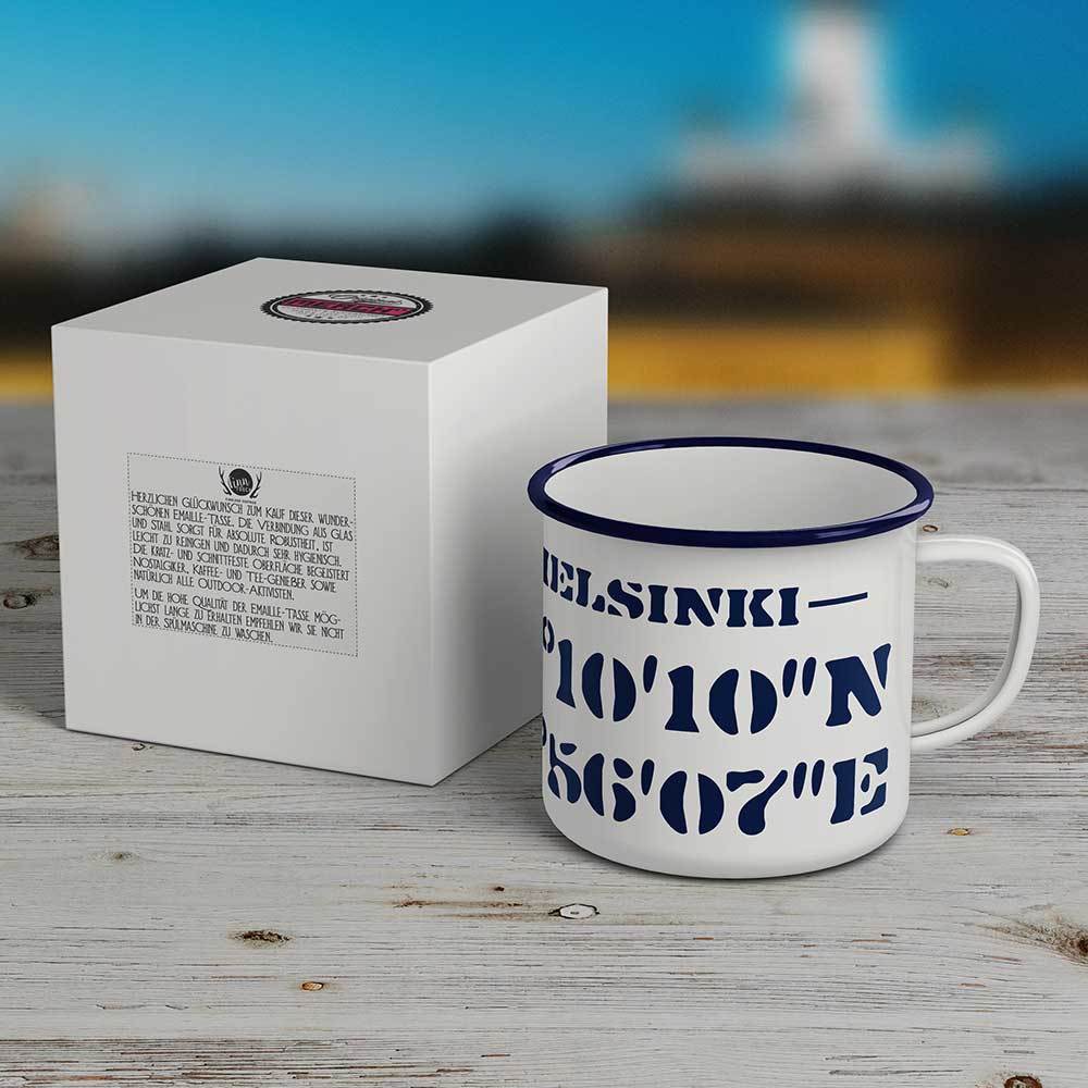 "Helsinki" Emaille-Tasse M1-FT 42290