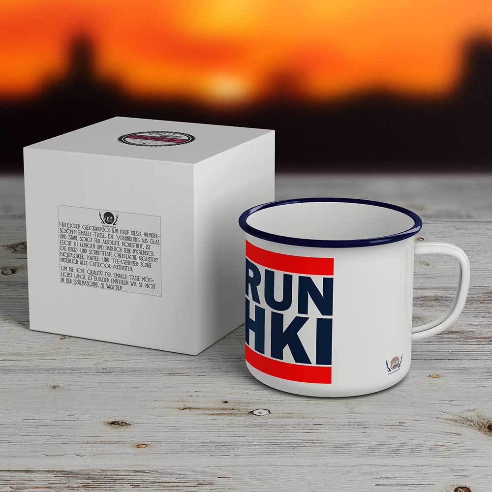 "RUN HKI" Emaille-Tasse M1-FT 59912
