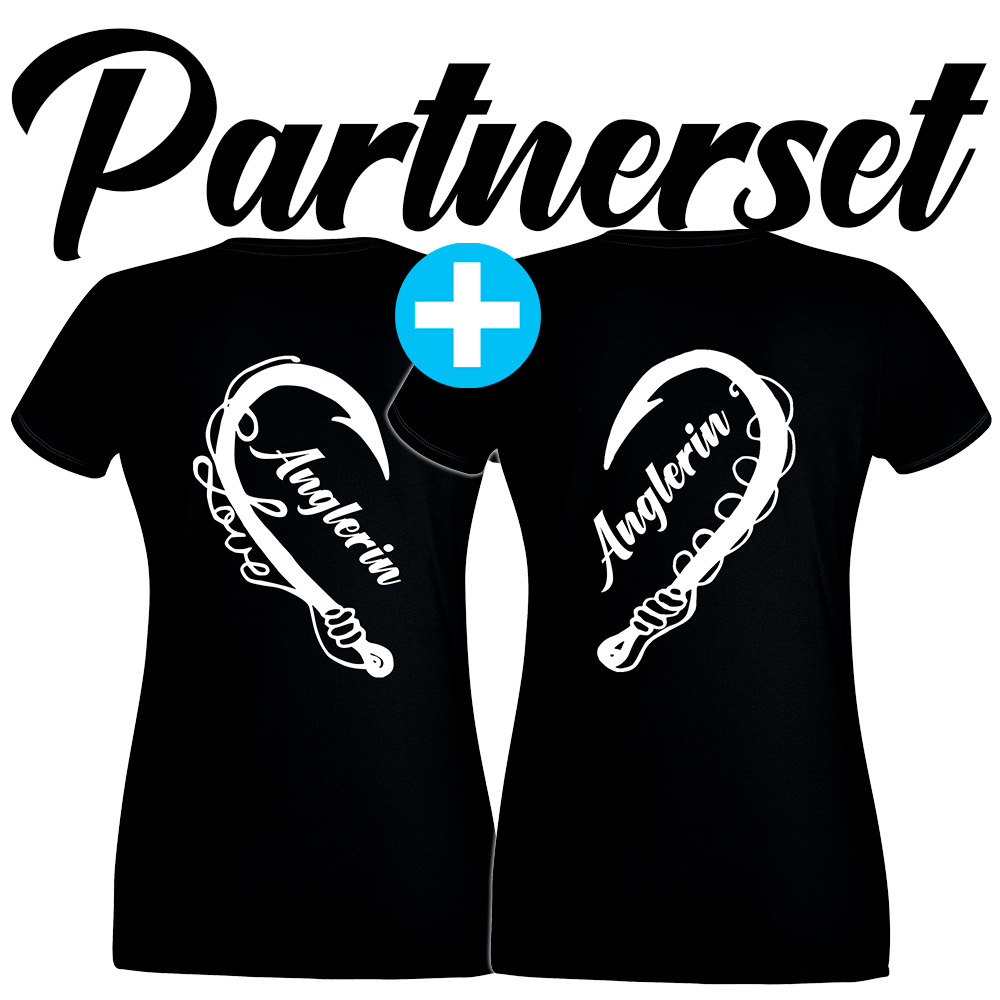"Anglerin & Anglerin" T-Shirt Partnerset M1-AA 47341