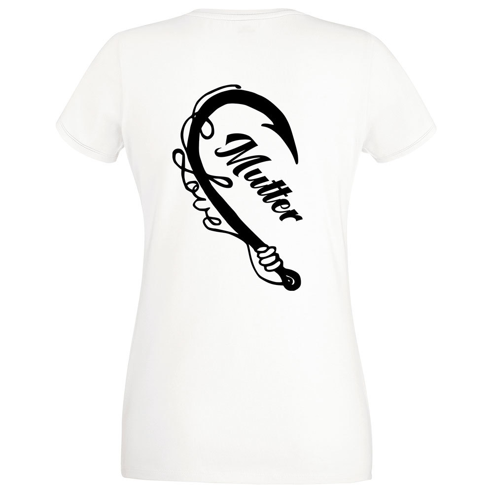 "Anglerin & Angler / Mutter & Sohn" T-Shirt Partnerset (Kindergröße 90 bis XXXL)