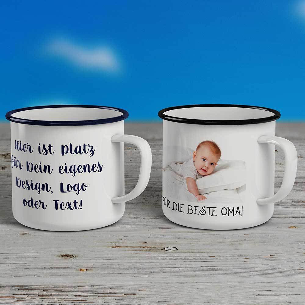 Bruchsichere Emaille-Tasse inkl. Geschenkkarton CM-24498