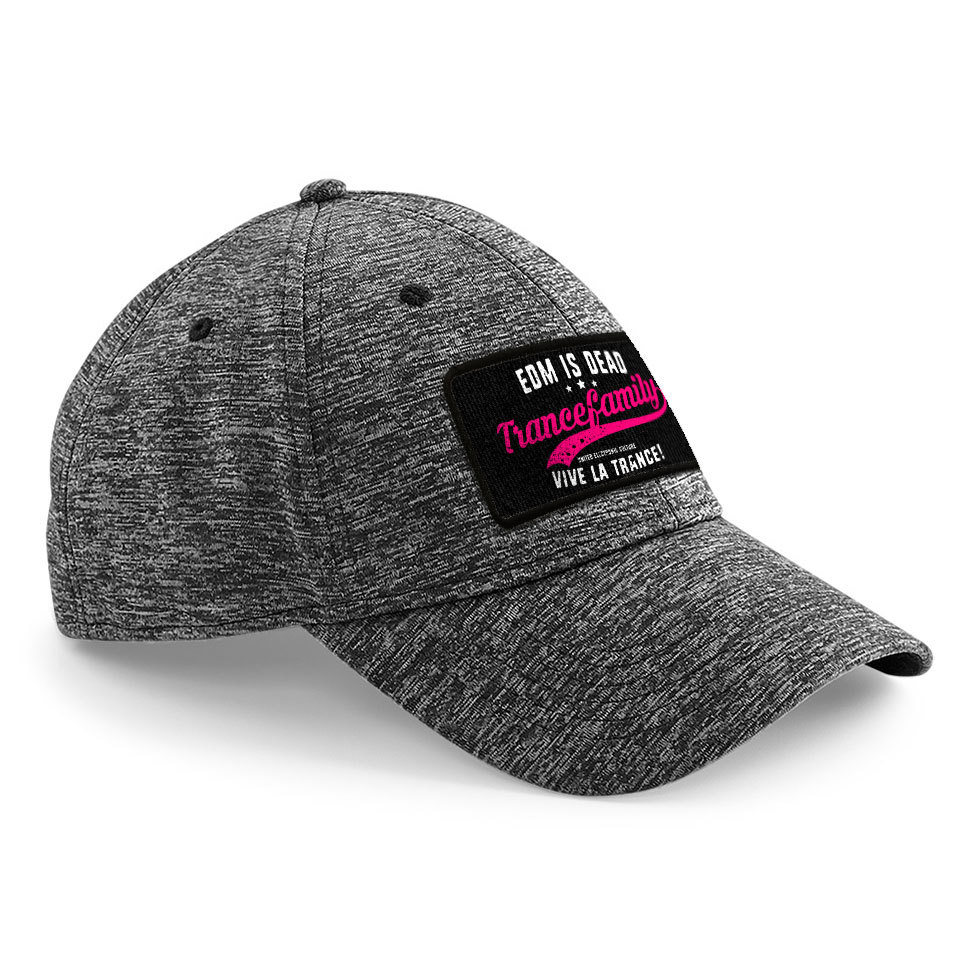"EDM is dead - Vive la Trance" Stretch-Fit Basecap (Trance-Girl-Edition) *NEW 2019*