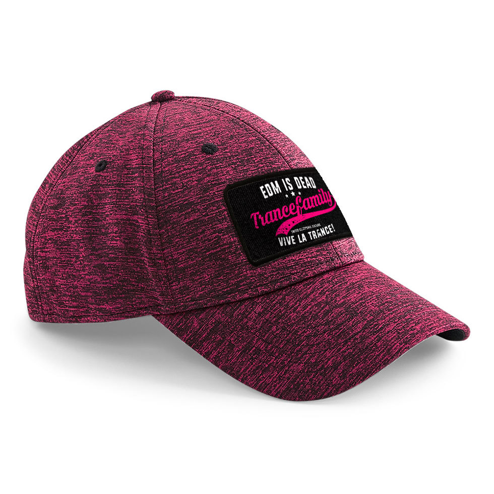 "EDM is dead - Vive la Trance" Stretch-Fit Basecap (Trance-Girl-Edition) *NEW 2019*