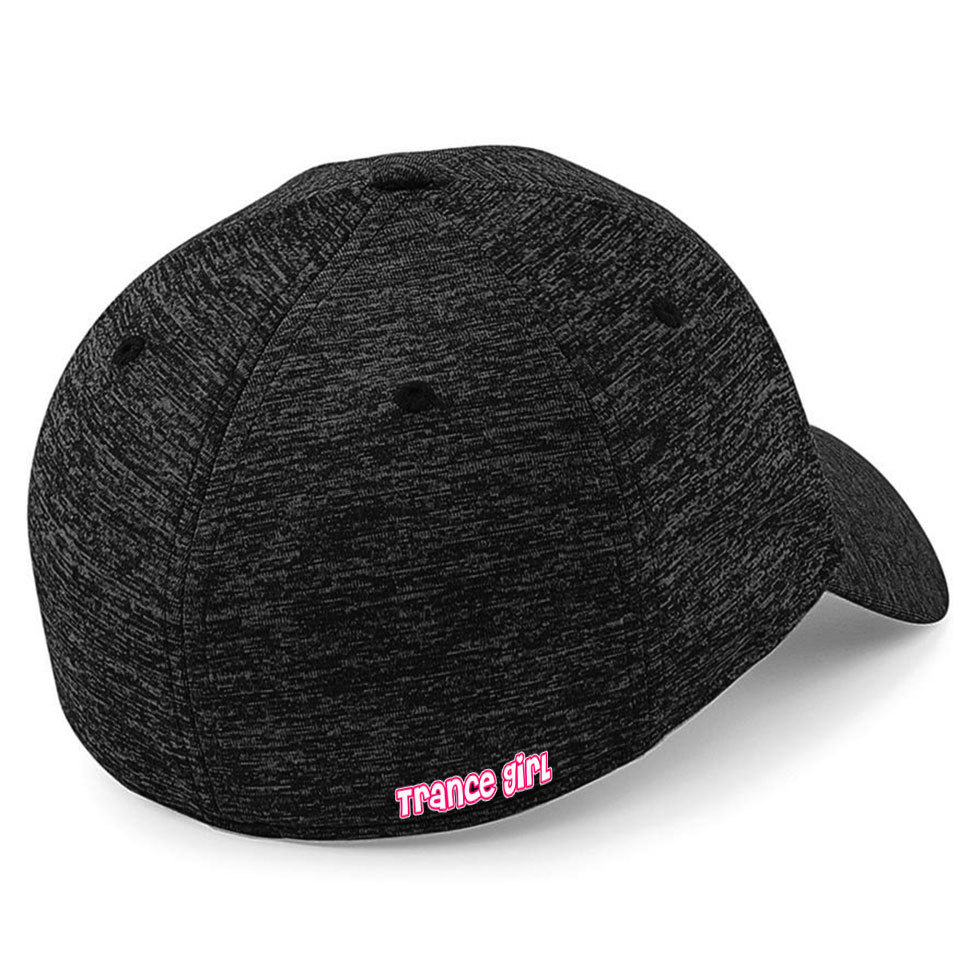 "EDM is dead - Vive la Trance" Stretch-Fit Basecap (Trance-Girl-Edition) *NEW 2019*