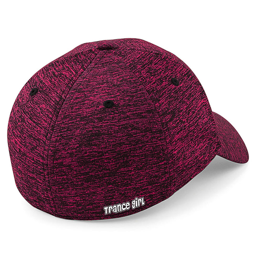 "EDM is dead - Vive la Trance" Stretch-Fit Basecap (Trance-Girl-Edition) *NEW 2019*