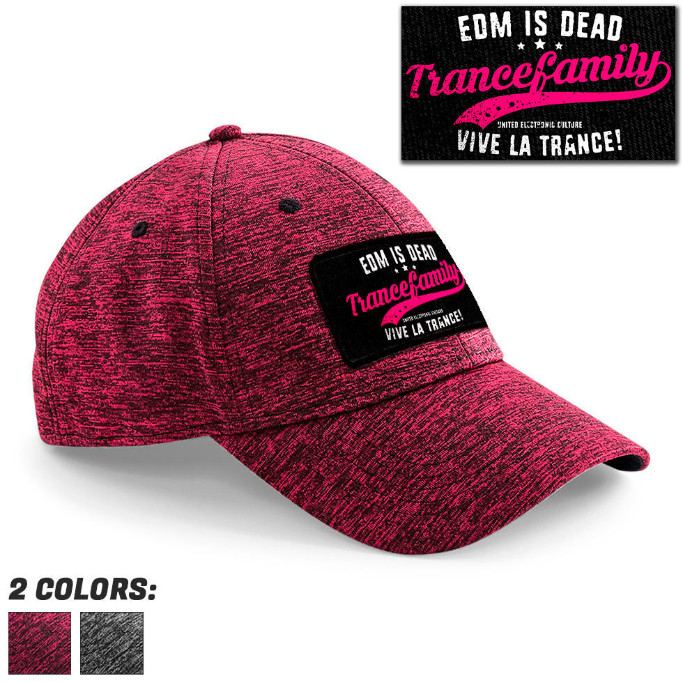 "EDM is dead - Vive la Trance" Stretch-Fit Basecap (Trance-Girl-Edition) *NEW 2019* M1-TFC 80012