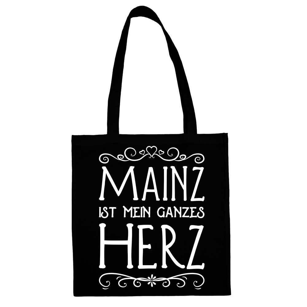 "Mainz ist mein ganzes Herz" Jute Beutel M1-RHL 66881
