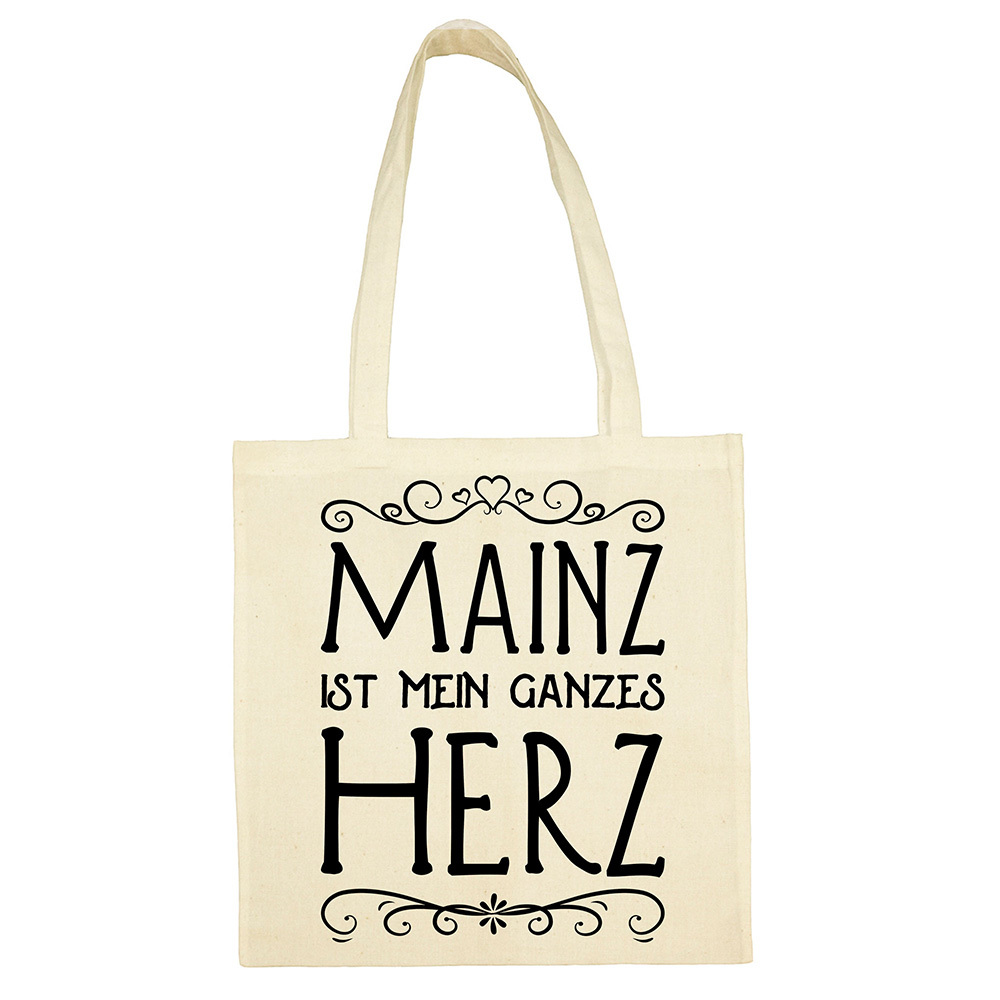 "Mainz ist mein ganzes Herz" Jute Beutel