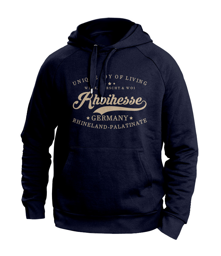 "Weck, Worscht & Woi - Rhoihesse" (Hoody)
